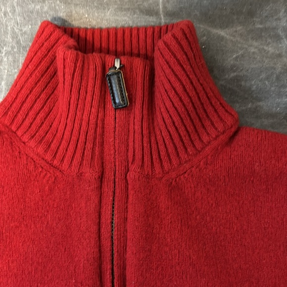 100% Lambswool J Crew Red Sweater S/M - Picture 6 of 8